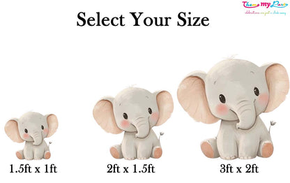 Baby Elephant Theme Birthday Party Cutout