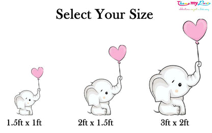 Baby Elephant Theme Birthday Party Cutout