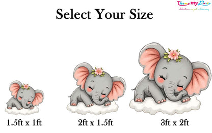 Baby Elephant Theme Birthday Party Cutout
