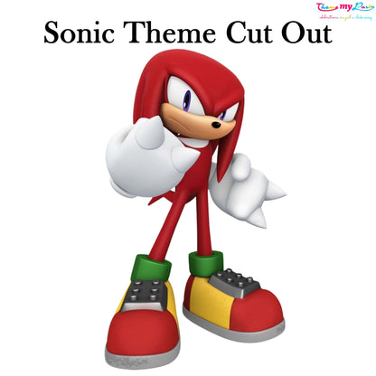Sonic Theme Birthday Party Cutout