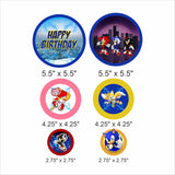 Sonic Theme Birthday Party Table Confetti