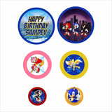 Sonic Theme Birthday Party Table Confetti