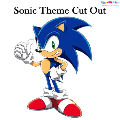 Sonic Theme Birthday Party Cutout