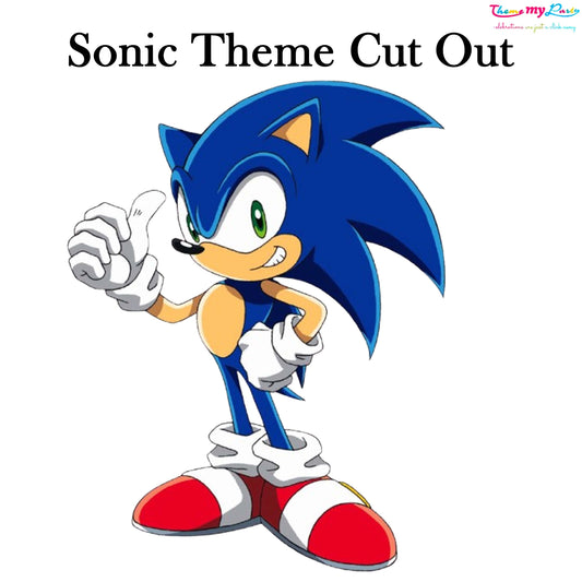 Sonic Theme Birthday Party Cutout