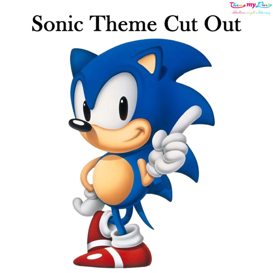 Sonic Theme Birthday Party Cutout