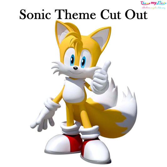 Sonic Theme Birthday Party Cutout