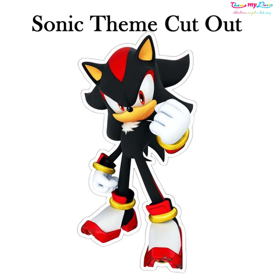 Sonic Theme Birthday Party Cutout