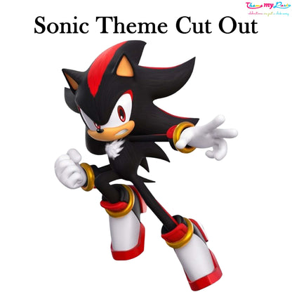 Sonic Theme Birthday Party Cutout