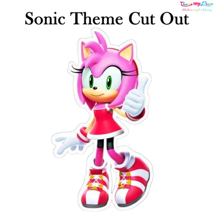 Sonic Theme Birthday Party Cutout