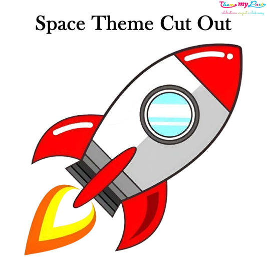 Space Theme Birthday Party Cutout