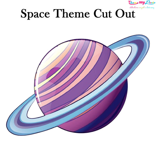 Space Theme Birthday Party Cutout