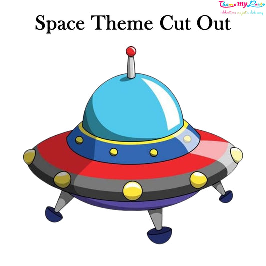 Space Theme Birthday Party Cutout