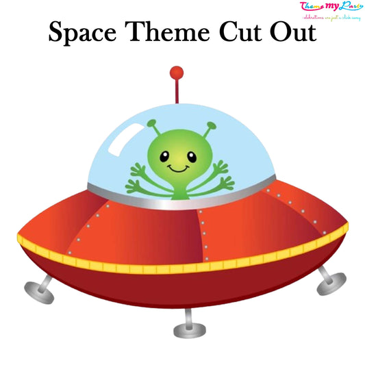 Space Theme Birthday Party Cutout