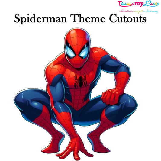 Spiderman Theme Birthday Party Cutout