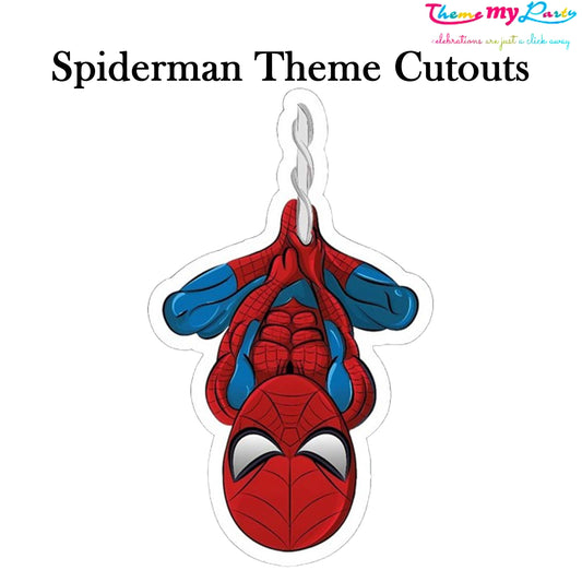 Spiderman Theme Birthday Party Cutout