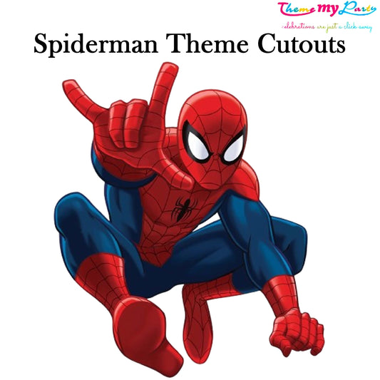 Spiderman Theme Birthday Party Cutout