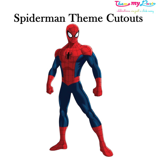 Spiderman Theme Birthday Party Cutout