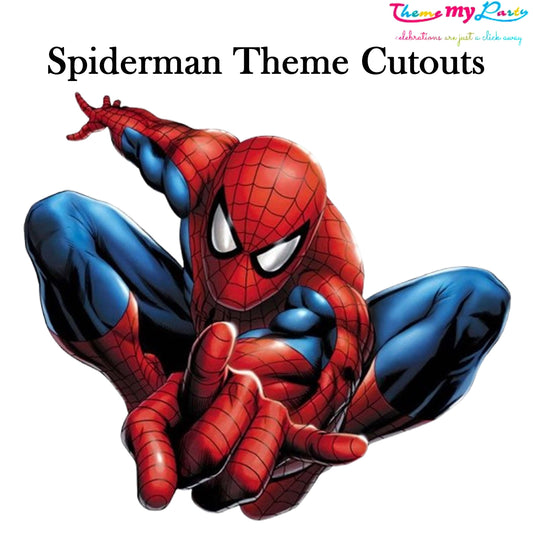 Spiderman Theme Birthday Party Cutout