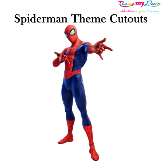 Spiderman Theme Birthday Party Cutout