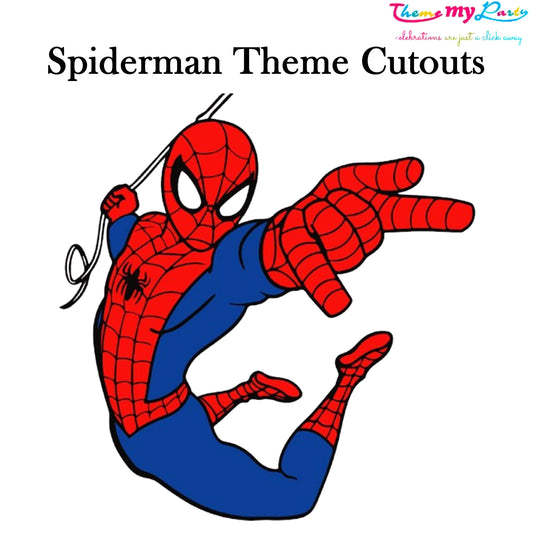 Spiderman Theme Birthday Party Cutout