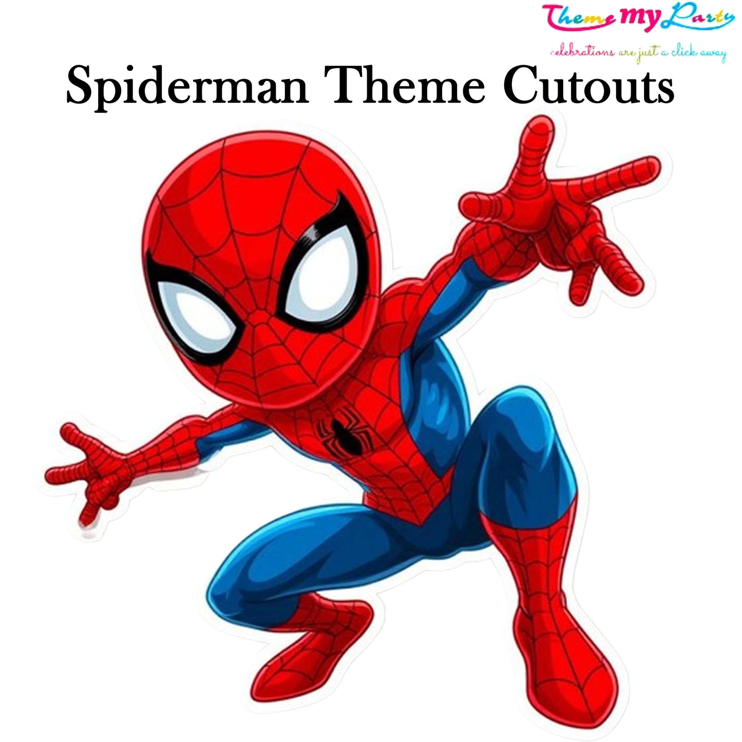 Spiderman Theme Birthday Party Cutout