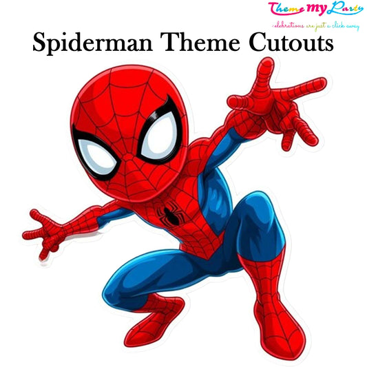 Spiderman Theme Birthday Party Cutout