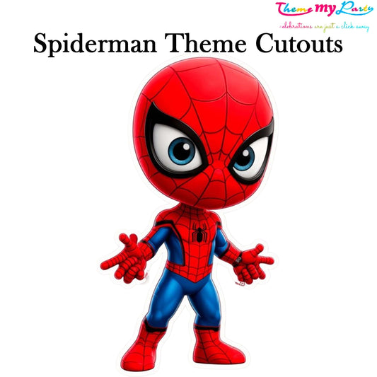 Spiderman Theme Birthday Party Cutout