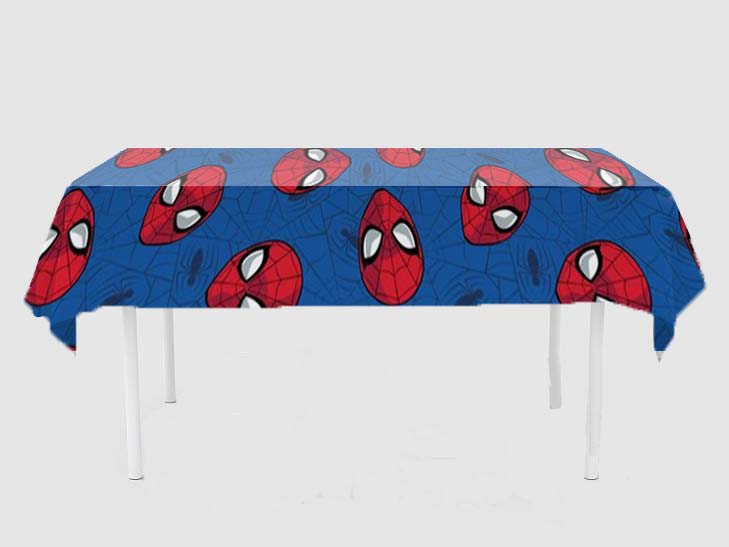 Spiderman Theme Birthday Cake Table Cover