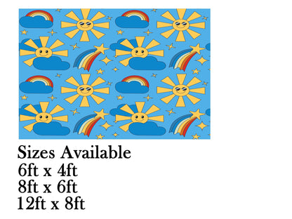 Sunshine Theme Birthday Cake Table Cover