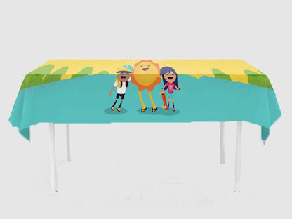 Sunshine Theme Birthday Cake Table Cover