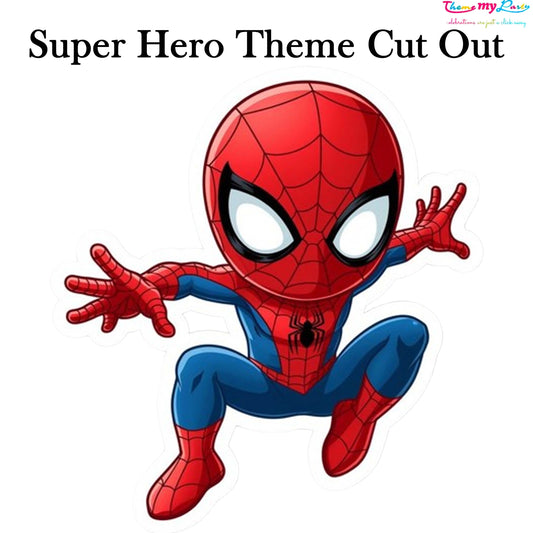 Super Hero Theme Birthday Party Cutout