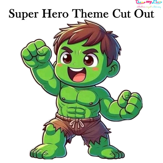 Super Hero Theme Birthday Party Cutout