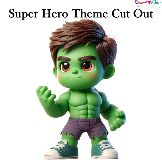 Super Hero Theme Birthday Party Cutout