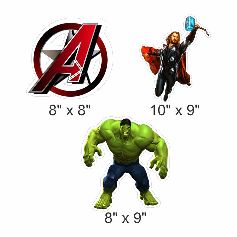 Avenger Theme Birthday Party Table Toppers for Decoration