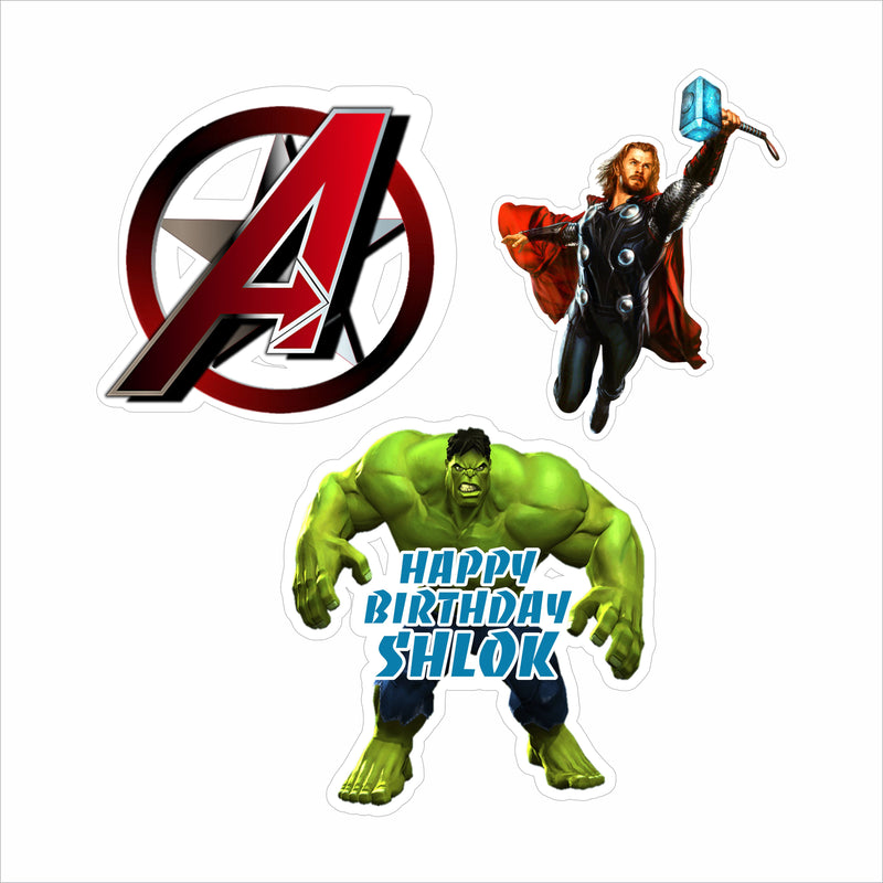 Avenger Theme Birthday Party Table Toppers for Decoration