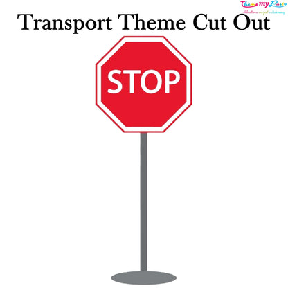 Transport Theme Birthday Party Cutout