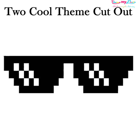 Two Cool Theme Birthday Party Cutout
