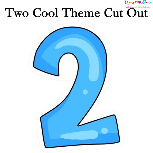 Two Cool Theme Birthday Party Cutout