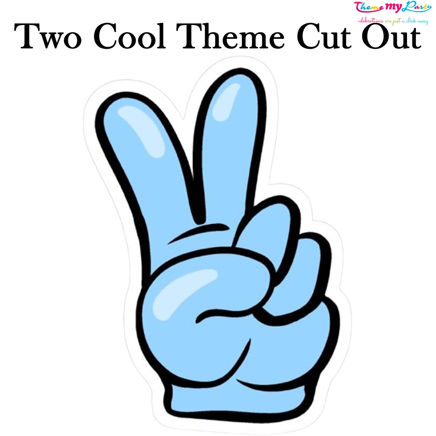 Two Cool Theme Birthday Party Cutout