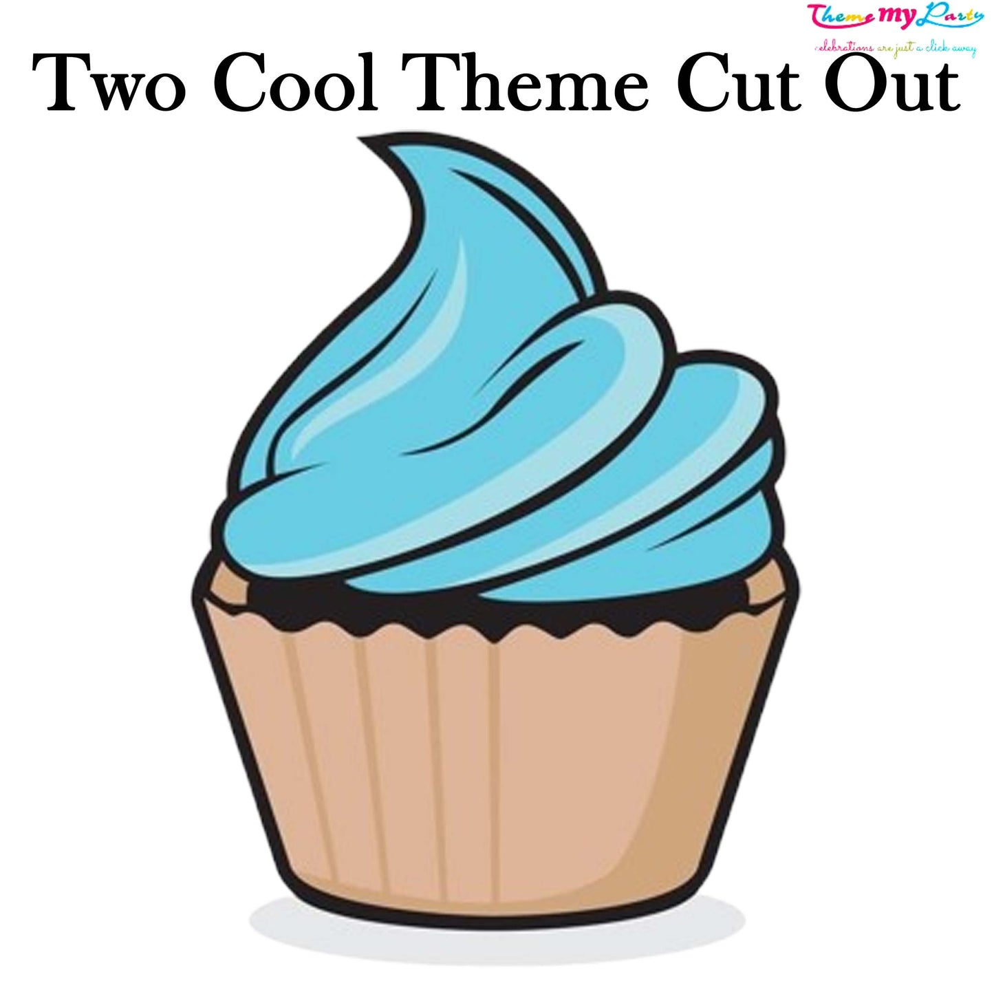 Two Cool Theme Birthday Party Cutout