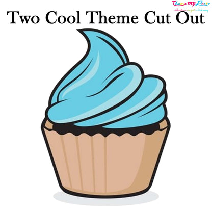 Two Cool Theme Birthday Party Cutout