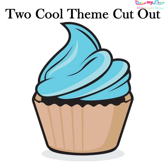 Two Cool Theme Birthday Party Cutout