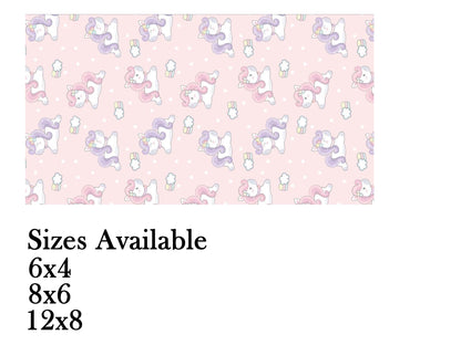 Unicorn Theme Birthday Cake Table Cover