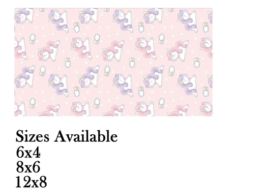 Unicorn Theme Birthday Cake Table Cover