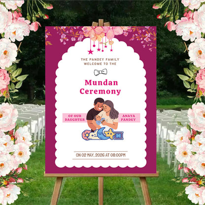 Mundan Welcome Sign Board