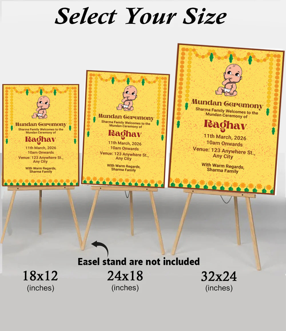 Mundan Welcome Sign Board