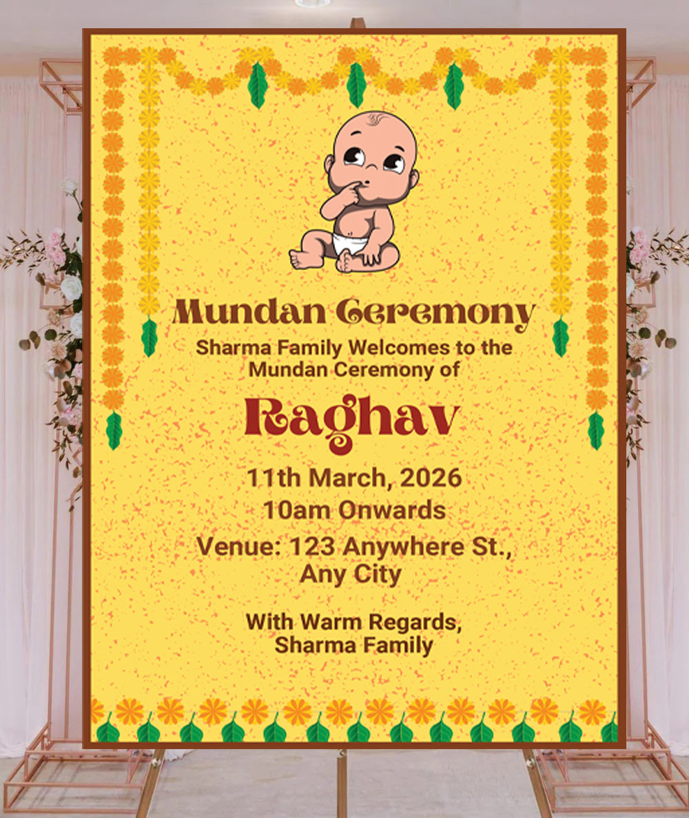 Mundan Welcome Sign Board