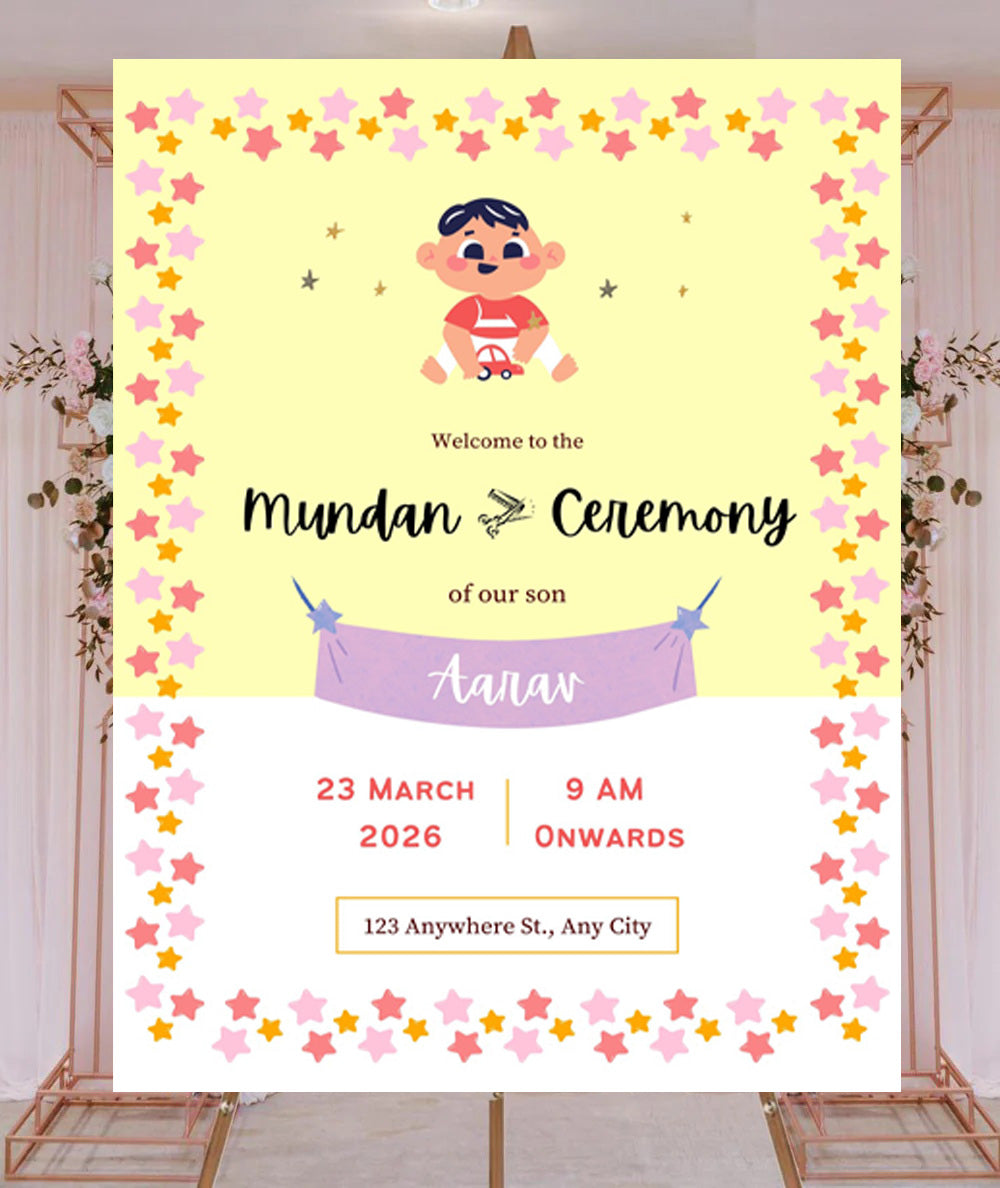 Mundan Welcome Sign Board