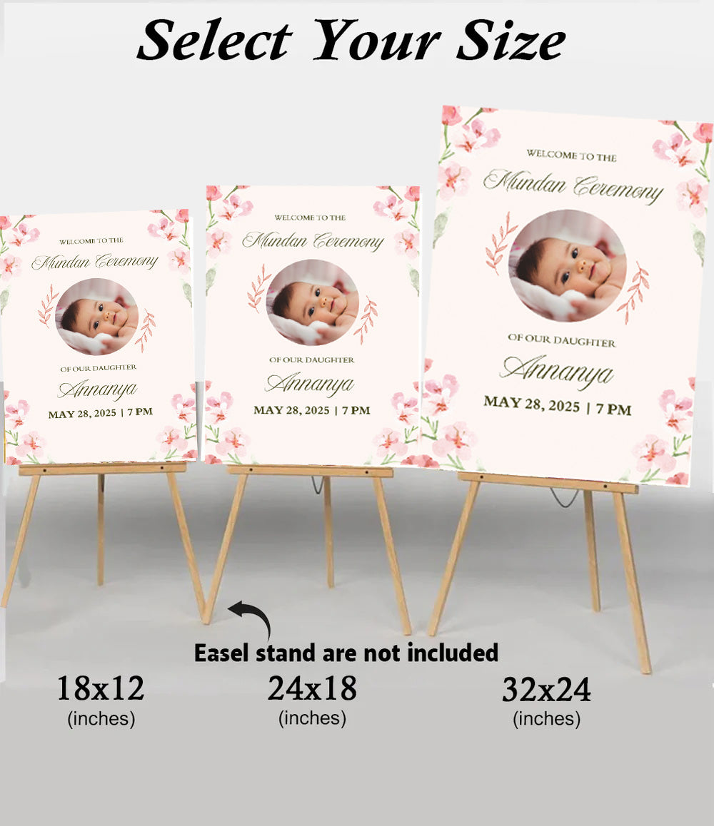 Mundan Welcome Sign Board