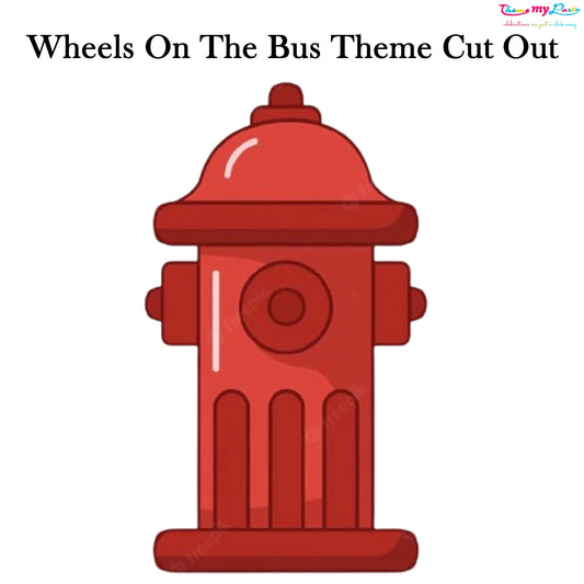 Wheel On The Bus Theme Birthday Party Cutout